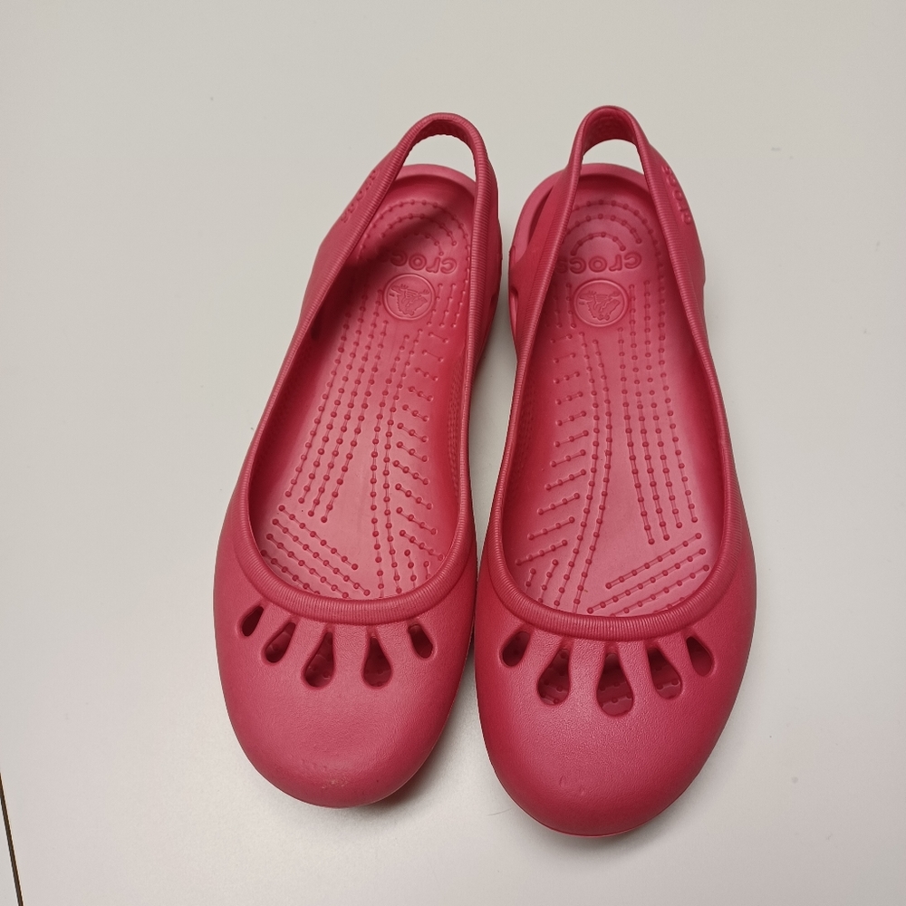 Pink Crocs
